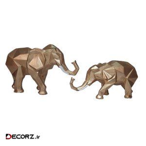 مجسمه طرح فیل کد A29 مجموعه ۲ عددی مجسمه طرح فیل کد A29 مجموعه ۲ عددی