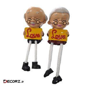 مجسمه طرح پدر و مادر بزرگ کد ۰۶۵ مدل پاشل مجموعه ۲ عددی مجسمه طرح پدر و مادر بزرگ کد ۰۶۵ مدل پاشل مجموعه ۲ عددی