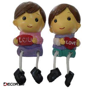 مجسمه طرح پسر کد ۰۷۰ مجموعه ۲ عددی مجسمه طرح پسر کد ۰۷۰ مجموعه ۲ عددی