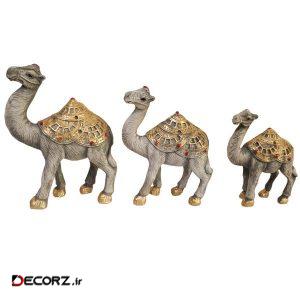 مجسمه لیلپار طرح شتر مدل DKA-6071  مجوعه سه عددی مجسمه لیلپار طرح شتر مدل DKA-6071  مجوعه سه عددی