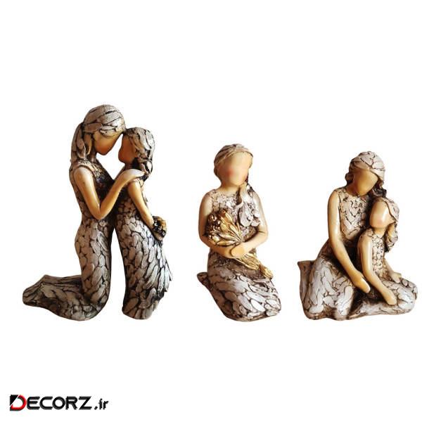 مجسمه لیلپار طرح هدیه مادر مدل DGA-2113 مجموعه سه عددی مجسمه لیلپار طرح هدیه مادر مدل DGA-2113 مجموعه سه عددی
