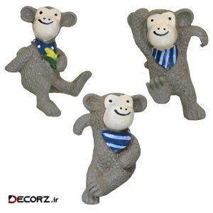 مجسمه مدل Triple Monkeys مجموعه ۳ عددی مجسمه مدل Triple Monkeys مجموعه ۳ عددی