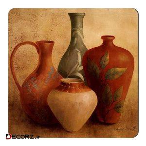 مگنت طرح نقاشی ظروف سفالی کد wmg756
