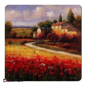 مگنت طرح نقاشی منظره گل و دهکده کد wmg781
