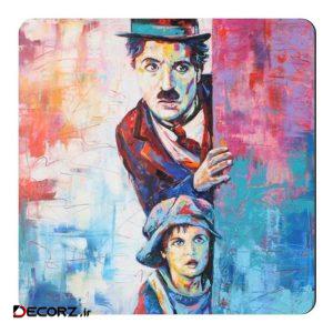 مگنت طرح نقاشی چارلی چاپلین کد wmg1026