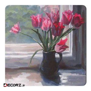 مگنت طرح نقاشی گل های لاله کد wmg754