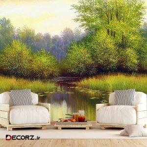 پوستر دیواری طرح نقاشی جنگل کد FOTOZ 311 پوستر دیواری طرح نقاشی جنگل کد FOTOZ 311