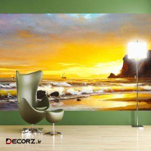 پوستر دیواری طرح نقاشی دریا کد FOTOZ 277 پوستر دیواری طرح نقاشی دریا کد FOTOZ 277