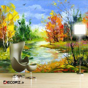 پوستر دیواری طرح نقاشی طبیعت کد FOTOZ 205 پوستر دیواری طرح نقاشی طبیعت کد FOTOZ 205