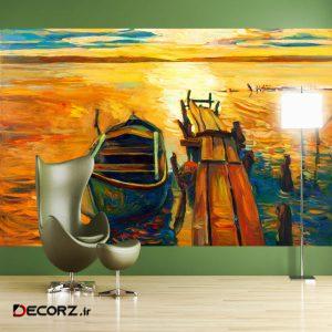 پوستر دیواری طرح نقاشی قایق کد FOTOZ 273 پوستر دیواری طرح نقاشی قایق کد FOTOZ 273