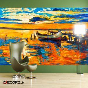 پوستر دیواری طرح نقاشی قایق کد FOTOZ 274 پوستر دیواری طرح نقاشی قایق کد FOTOZ 274