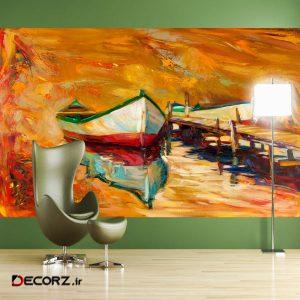 پوستر دیواری طرح نقاشی قایق کد FOTOZ 282 پوستر دیواری طرح نقاشی قایق کد FOTOZ 282