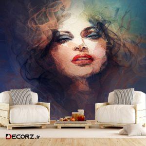 پوستر دیواری طرح گرافیکی چهره کد FOTOZ 242 پوستر دیواری طرح گرافیکی چهره کد FOTOZ 242