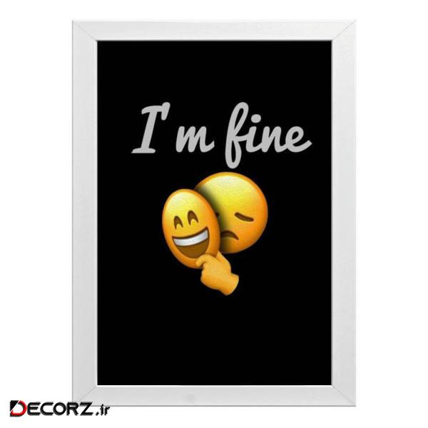 تابلو طرح Im fine کد T261