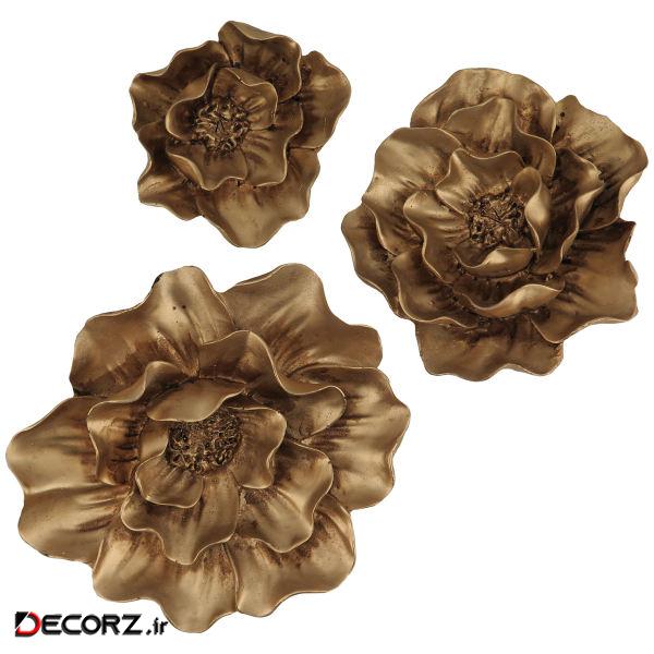 دیوارکوب مدل PE-NZ082 طرح گل ارکیده مجموعه 3 عددی دیوارکوب مدل PE-NZ082 طرح گل ارکیده مجموعه 3 عددی