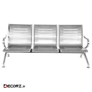 صندلی انتظار شفق طرح خط دار سه نفره صندلی انتظار شفق طرح خط دار سه نفره