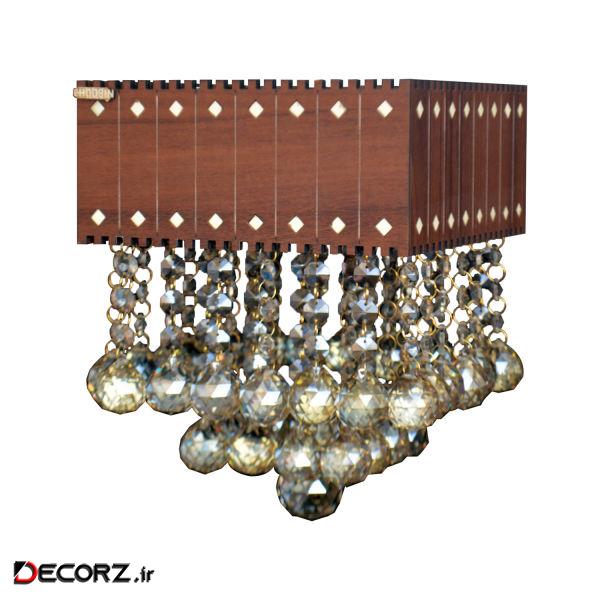 لوستر چوبین کد 250-C001 لوستر چوبین کد 250-C001