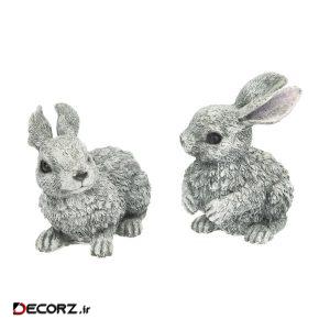 مجسمه طرح خرگوش مجموعه دو عددی مجسمه طرح خرگوش مجموعه دو عددی
