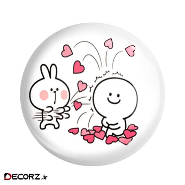 مگنت خندالو طرح عاشقانه کد 5917