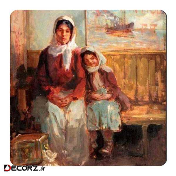 مگنت طرح نقاشی زن روستایی و کودک کد wmg1358 مگنت طرح نقاشی زن روستایی و کودک کد wmg1358