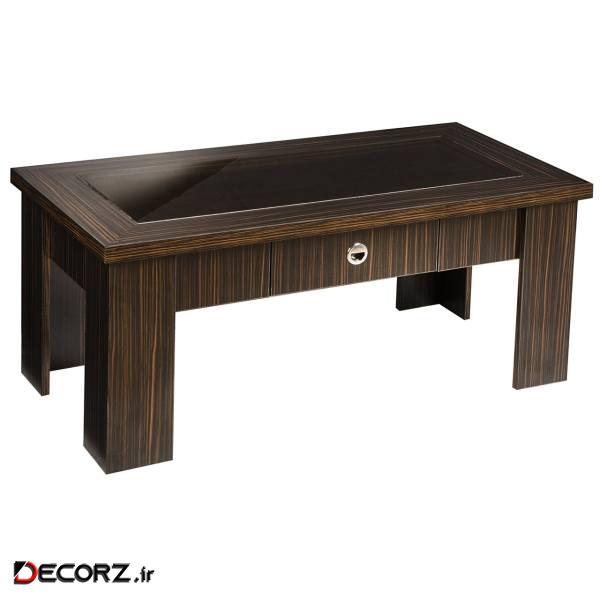 میز جلو مبلی اداری نوین آرا مدل J8 Ebony
