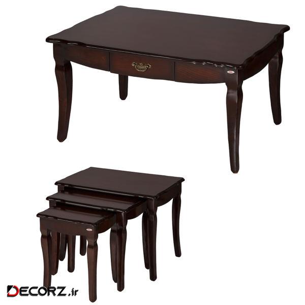 میز پذیرایی چشمه نور کد E-208 مجموعه 4 عددی