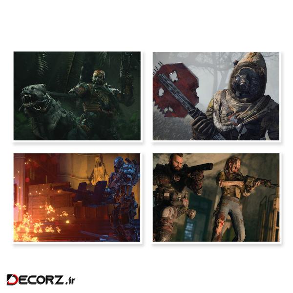 پوستر طرح COD Black ops 4 کد A-1622 مجموعه 4 عددی پوستر طرح COD Black ops 4 کد A-1622 مجموعه 4 عددی