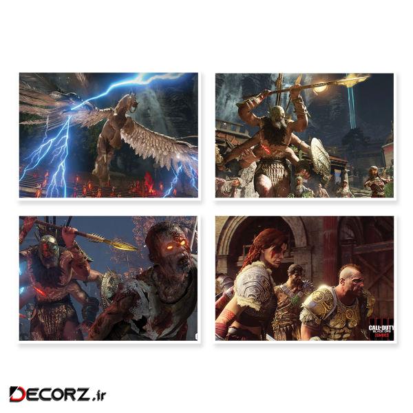 پوستر طرح COD Black ops 4 کد A-1626 مجموعه 4 عددی پوستر طرح COD Black ops 4 کد A-1626 مجموعه 4 عددی