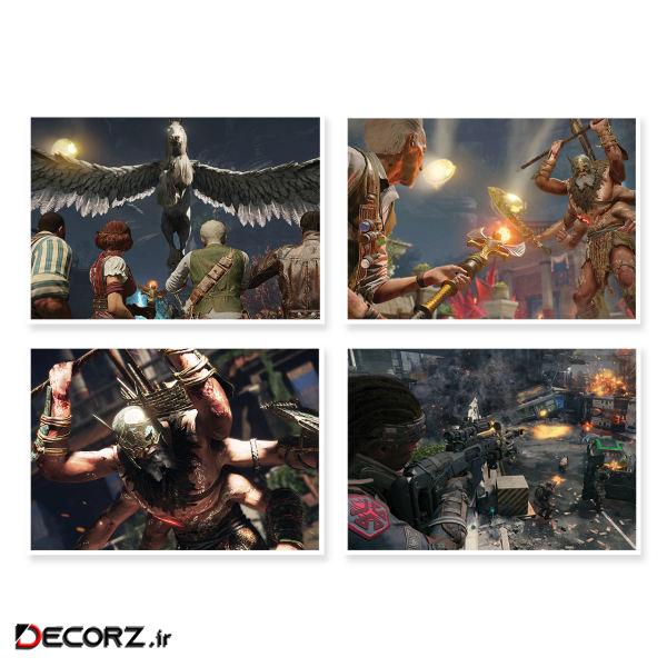 پوستر طرح COD Black ops 4 کد A-1629 مجموعه 4 عددی پوستر طرح COD Black ops 4 کد A-1629 مجموعه 4 عددی
