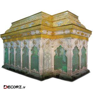 چراغ خواب دیواری طرح ضریح امام حسین(ع) چراغ خواب دیواری طرح ضریح امام حسین(ع)