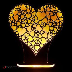 چراغ خواب طرح قلب کد ۱۰۷۰