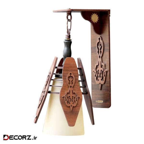 چراغ دیواری چوبین مدل M 442/1 چراغ دیواری چوبین مدل M 442/1
