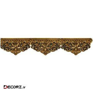 کتیبه پرده مدل رزا طلایی شاپان (۲متر و ۵۰سانت)
