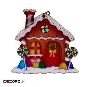آویز تزیینی مدل خانه کریسمسی کدK-217