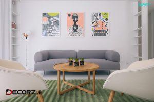 آپارتمانی مدرن و هنرمندانه با الهام از باغ تابستانی آپارتمانی مدرن و هنرمندانه با الهام از باغ تابستانی