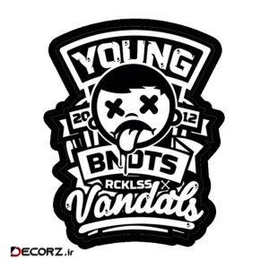 استیکر طرح Young کد ۱۹۲۳