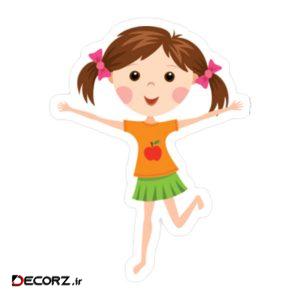 استیکر طرح دختر کد ۲۰۴۱