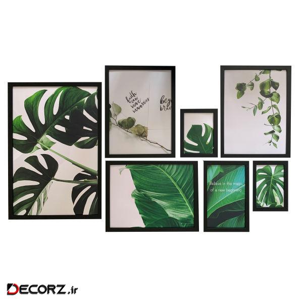 تابلو مدل برگ کد 215166b7 مجموعه 7 عددی تابلو مدل برگ کد 215166b7 مجموعه 7 عددی