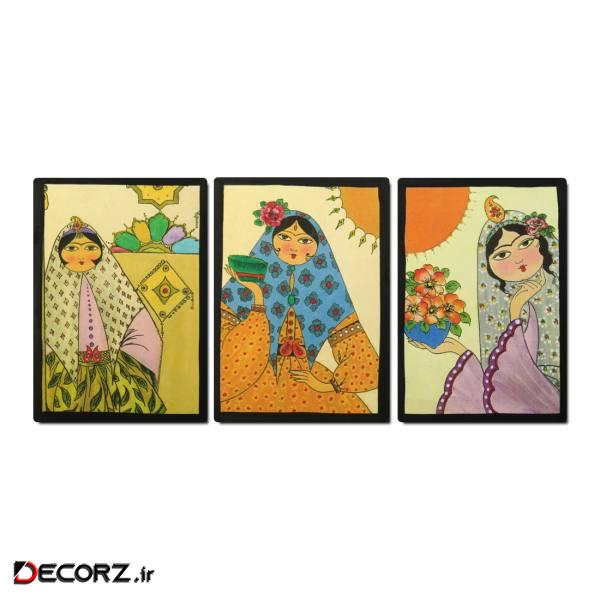 تابلو مدل خاتون کد 03 مجموعه 3 عددی تابلو مدل خاتون کد 03 مجموعه 3 عددی