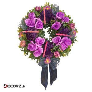 حلقه گل مصنوعی دکوفلاورز مدل ۰۶۷ حلقه گل مصنوعی دکوفلاورز مدل ۰۶۷