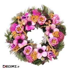 حلقه گل مصنوعی دکوفلاورز مدل ۸۱۱ حلقه گل مصنوعی دکوفلاورز مدل ۸۱۱