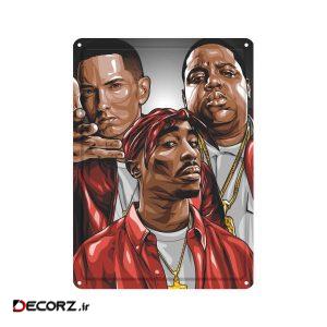 دیوارکوب مدل توپاک بیگی امینم کد  s 578 tupac eminem