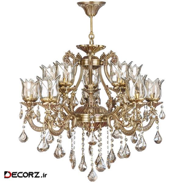 لوستر 10 شعله چشمه نور مدل S3594.5-5-A لوستر 10 شعله چشمه نور مدل S3594.5-5-A