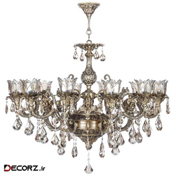 لوستر 12 شعله چشمه نور مدل M3577.6-6-A لوستر 12 شعله چشمه نور مدل M3577.6-6-A