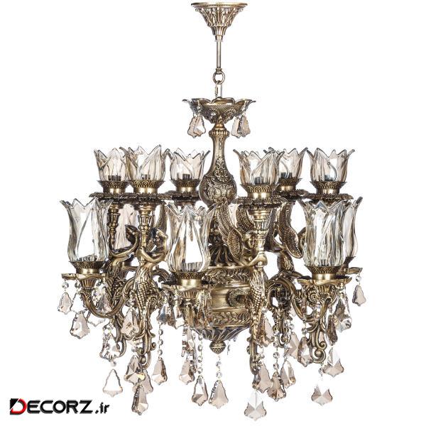لوستر 12 شعله چشمه نور کد M3575.6-6 لوستر 12 شعله چشمه نور کد M3575.6-6