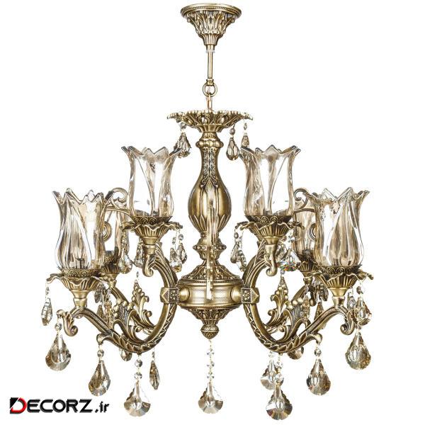 لوستر 8 شعله چشمه نور مدل M3581.4-4-A لوستر 8 شعله چشمه نور مدل M3581.4-4-A