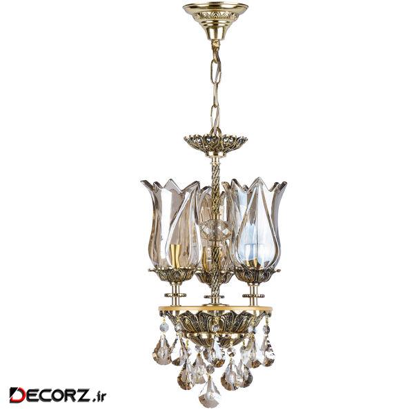 لوستر سه شعله چشمه نور کد C2995.3-BO
