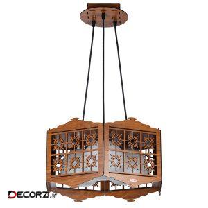 لوستر سه شعله چشمه نور کد N1503.3H-BR