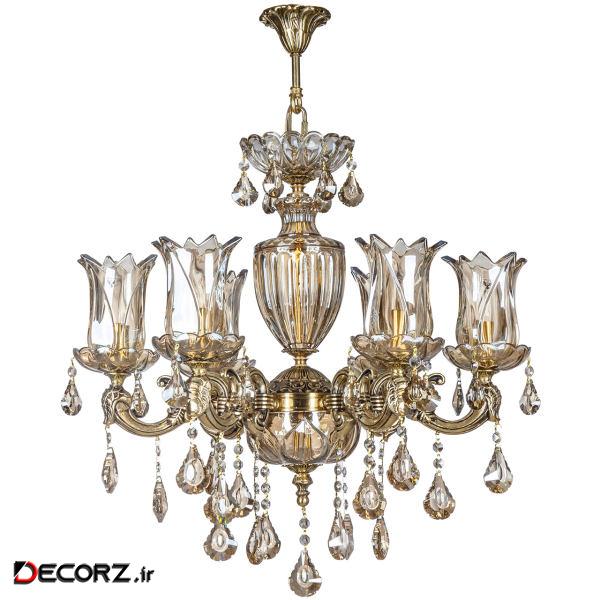 لوستر شش شعله چشمه نور کد C2979.6-BO