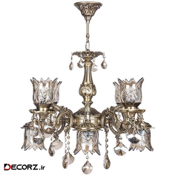 لوستر هشت شعله چشمه نور کد M3580.4-4 لوستر هشت شعله چشمه نور کد M3580.4-4